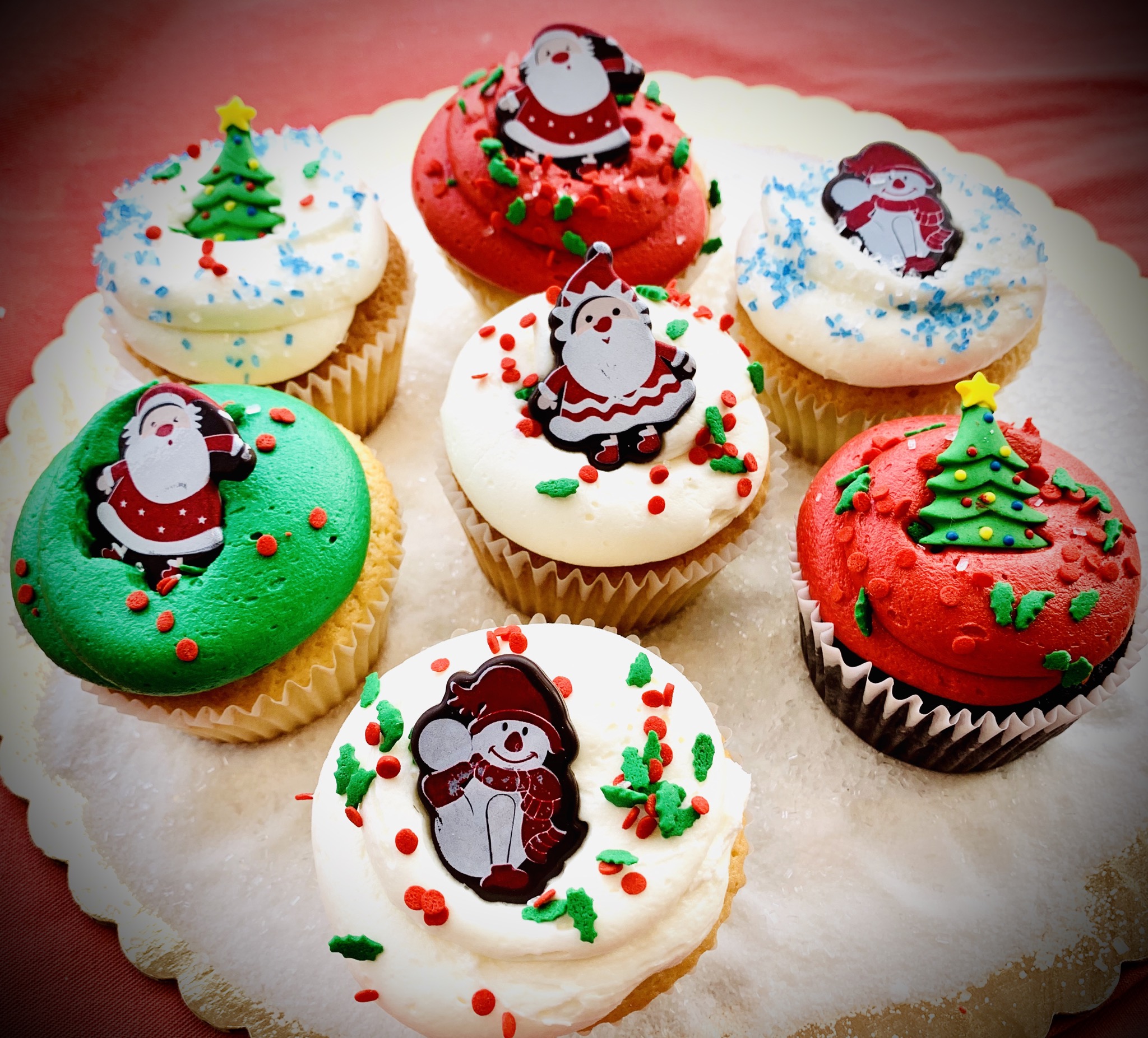Christmas Cupcakes - Baran Bakery