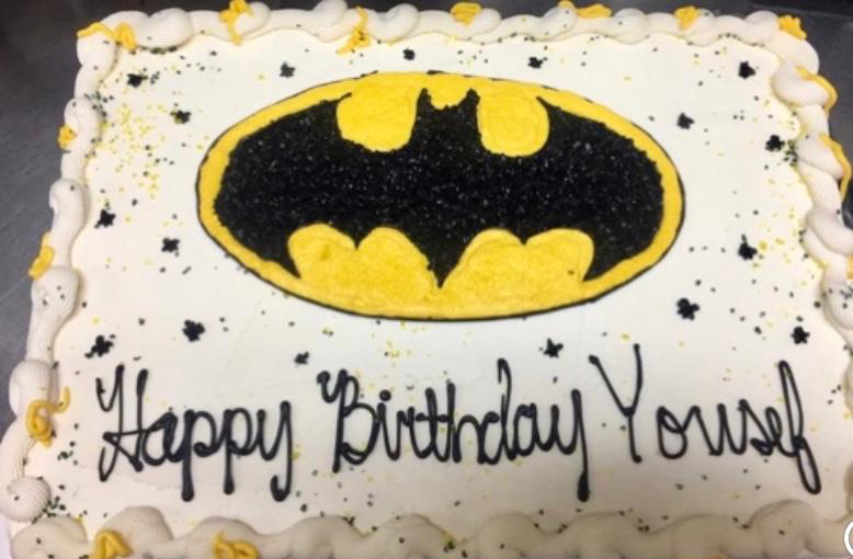 batman happy birthday cake