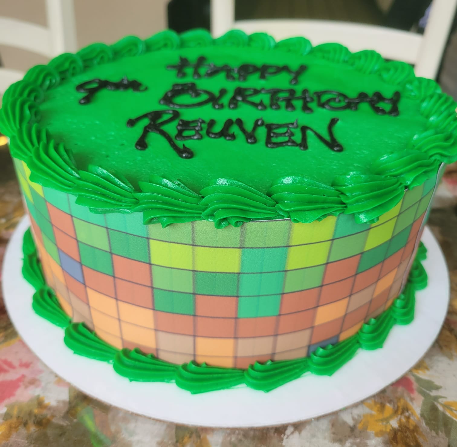 Minecraft-themed birthday cake | pike.corinne | Flickr