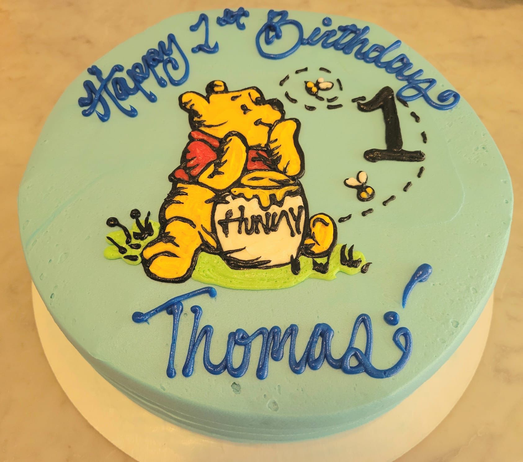 happy birthday cakes by Cake Marque- Happy birthday cake with name